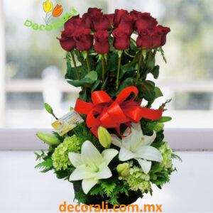 24 rosas hortensias y lilis