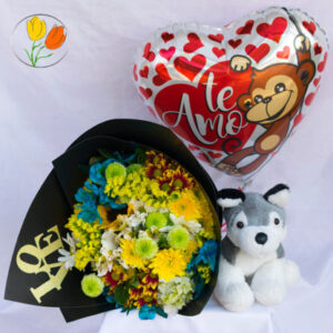 Peluche ramo y globo