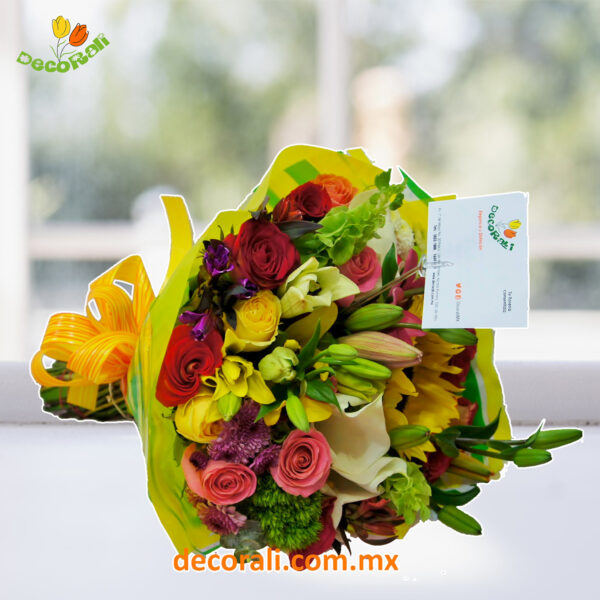 Ramo multicolor - Decorali tu floreria consentida. EdoMex y CDMX