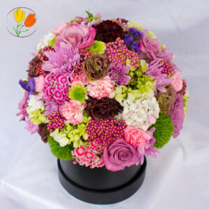 Primaveral en caja redonda