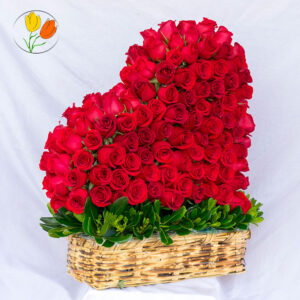 Corazon gigante 200 rosas