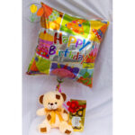 Pack globo peluche y chocolate