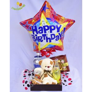 Absolut globo y peluche