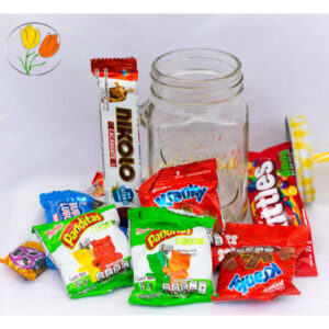 Mason Jar con dulces