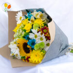 Ramo con papel estampado