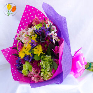 Ramo con papel decorado