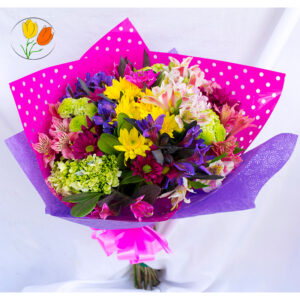 Ramo con papel decorado