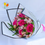 Ramo de Rosas y Alstroemerias