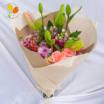 Ramo redondo envuelto en yute