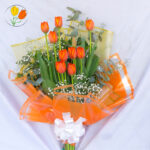 10 tulipan en ramo