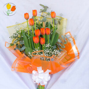 10 tulipan en ramo
