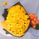 100 rosas amarillas en ramo